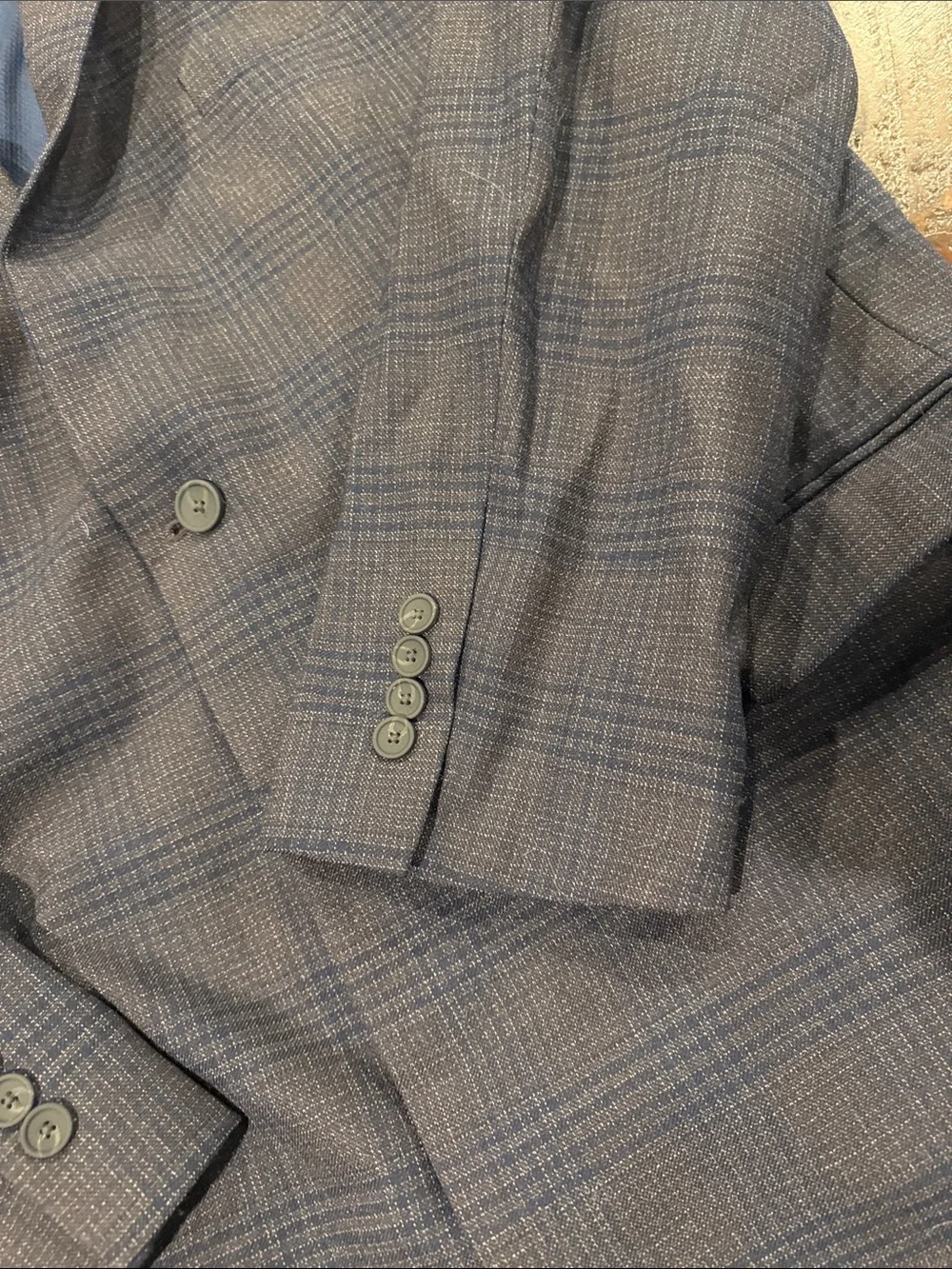 Jos. A. Bank Navy Plaid Sport Coat